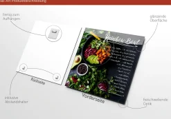 PRO ART Glasbild RAINBOW BOWL