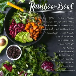 PRO ART Glasbild RAINBOW BOWL