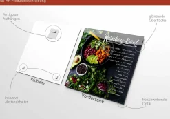 PRO ART Glasbild RAINBOW BOWL