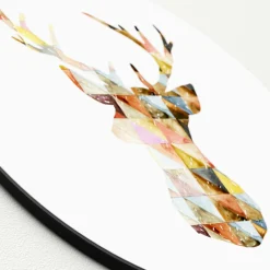 PRO ART Glasbild WATERCOLOURED DEER