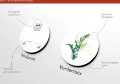 PRO ART Glasbild WATERCOLOURED PALM