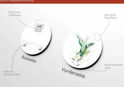 Clearance PRO ART Glasbild WATERCOLOURED PALM