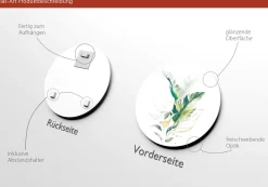 Clearance PRO ART Glasbild WATERCOLOURED PALM