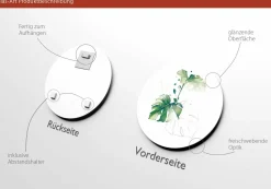 PRO ART Glasbild WATERCOLOURED PALM