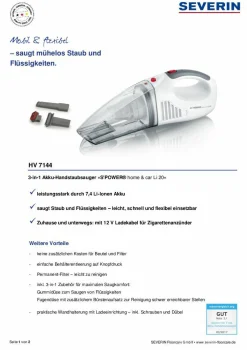 Discount SEVERIN Handstaubsauger HV7144