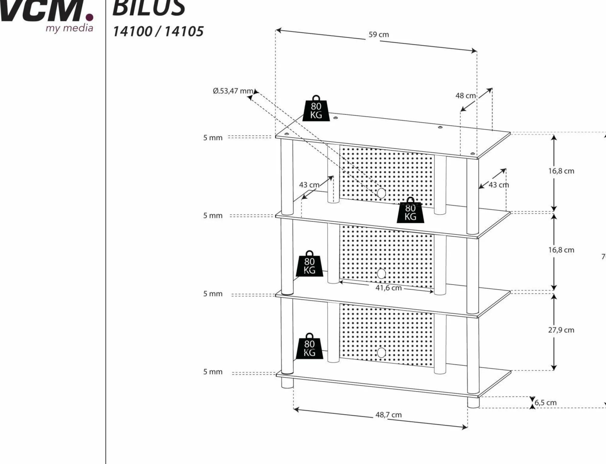 VCM Hifi-Möbel Bilus