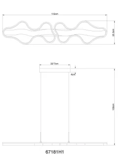 New GLOBO Lighting Hängeleuchte BEZZY