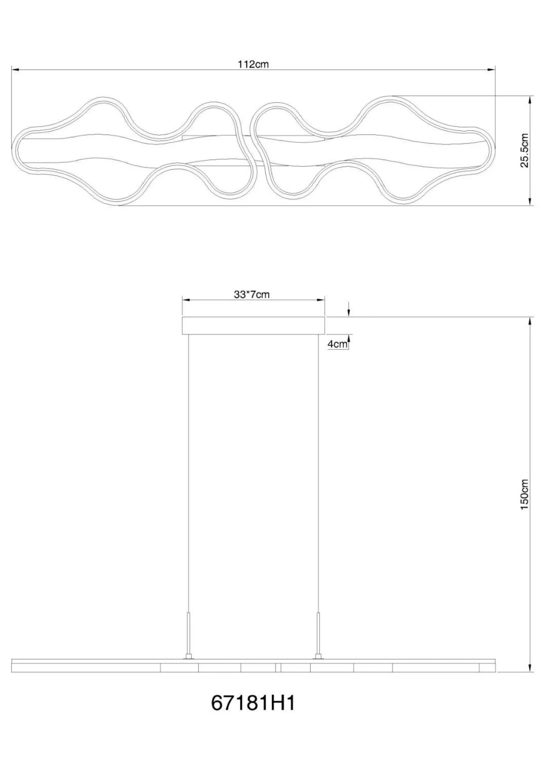 New GLOBO Lighting Hängeleuchte BEZZY
