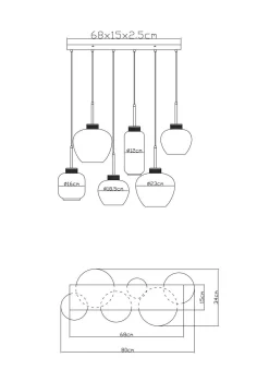 GLOBO Lighting Hängeleuchte MATT