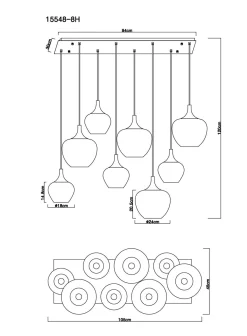 Best GLOBO Lighting Hängeleuchte MAXY