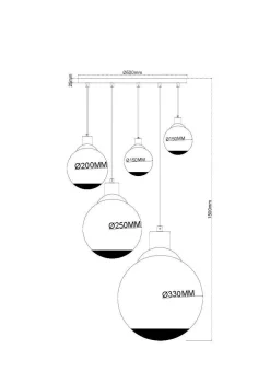 GLOBO Lighting Hängeleuchte POTTER