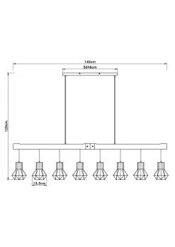 GLOBO Lighting Hängeleuchte PRISKA