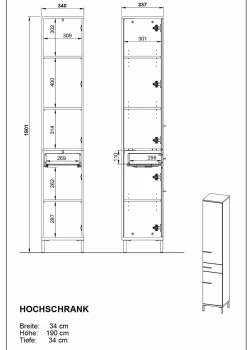 Online GERMANIA Hochschrank YONKERS