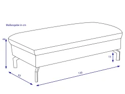 SYSTEMPOLSTER Hocker XXL ZELDA