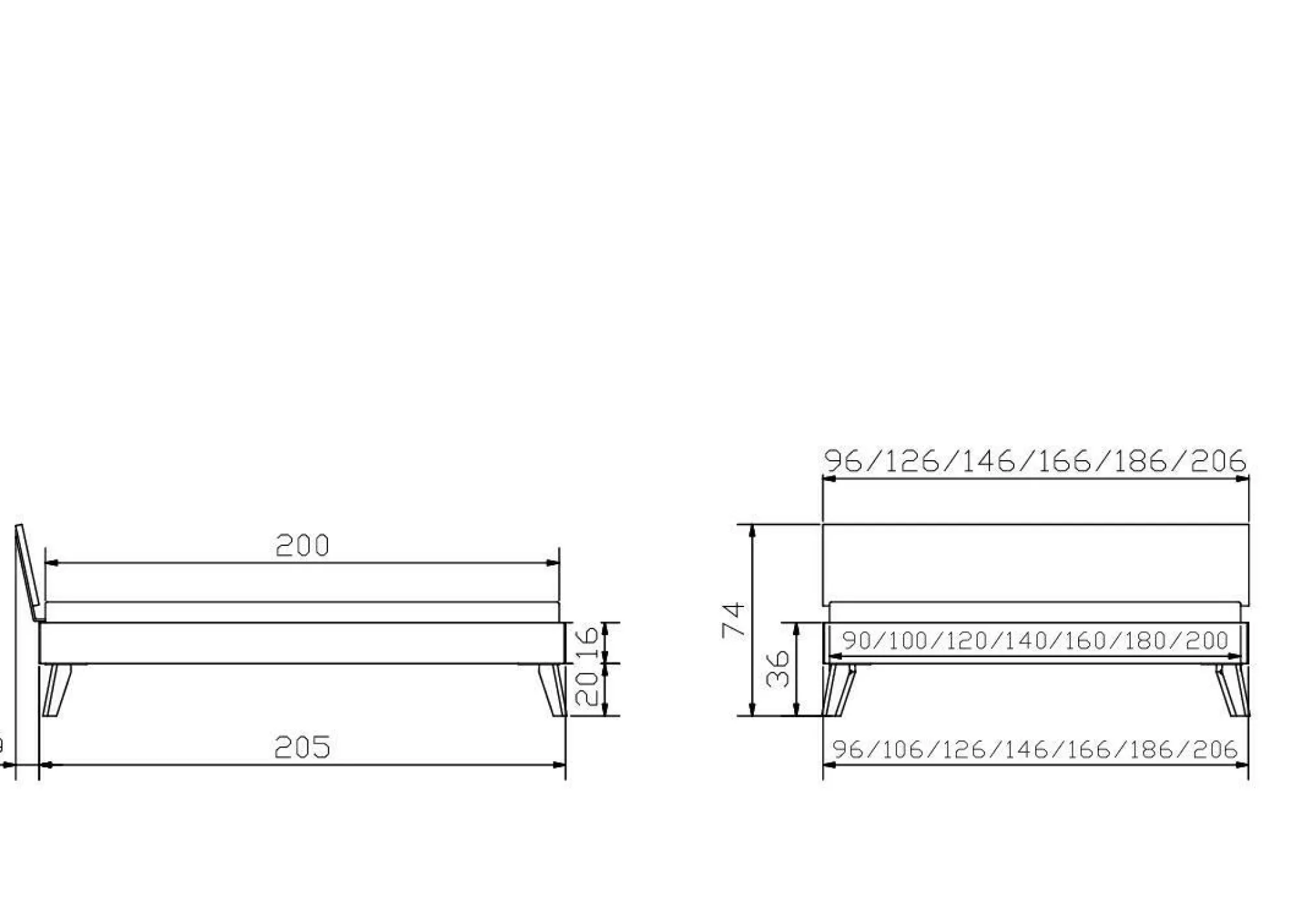Best HASENA Holzbett ANCONA