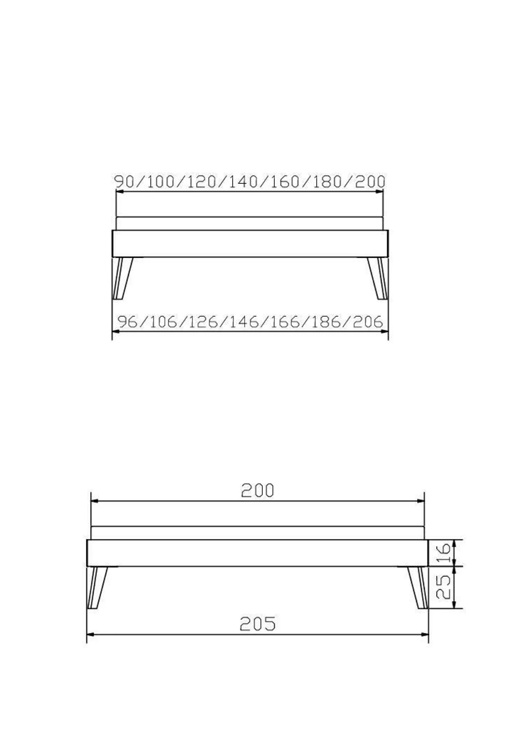 HASENA Holzbett CALVARI