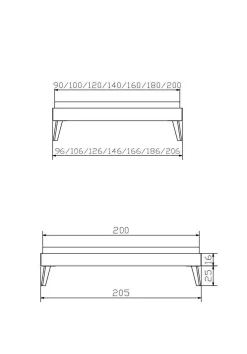 HASENA Holzbett CALVARI
