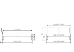 Outlet HASENA Holzbett FABRO