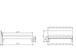 HASENA Holzbett FORTI