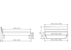 Online HASENA Holzbett FOSSOLI
