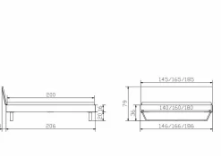 HASENA Holzbett GLEVA