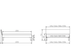 Online HASENA Holzbett LODI