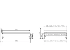 HASENA Holzbett ORTONA