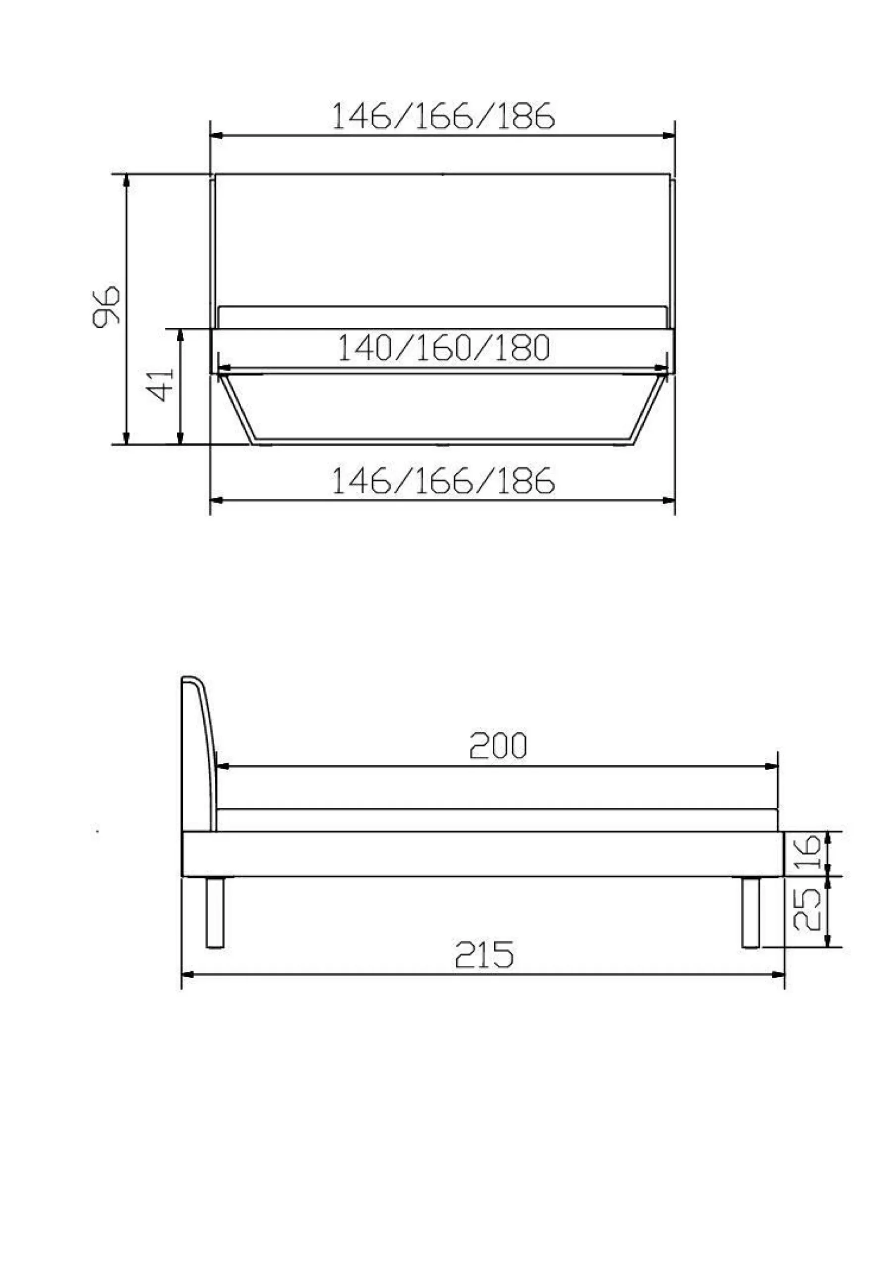 HASENA Holzbett PIETRO