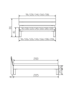 HASENA Holzbett PRATO