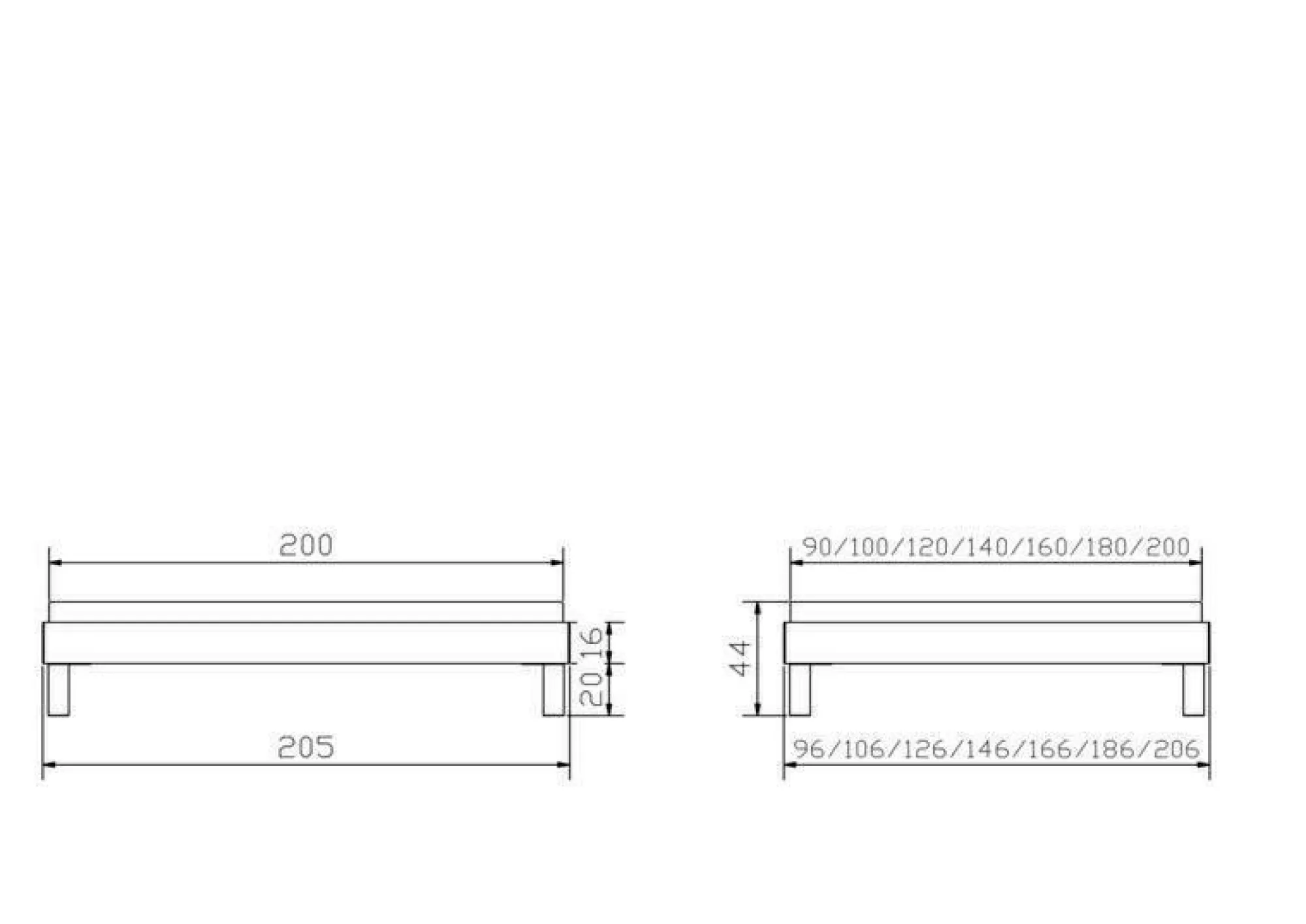 HASENA Holzbett RAPALLO