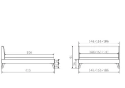 Online HASENA Holzbett SIMONE