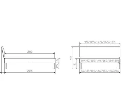 HASENA Holzbett SONDRIO