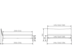 New HASENA Holzbett SPEZIA