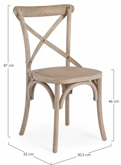 ANDREA BIZZOTTO Holzstuhl CROSS