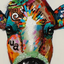 Sonstige Keilrahmenbild BUNTE KUH