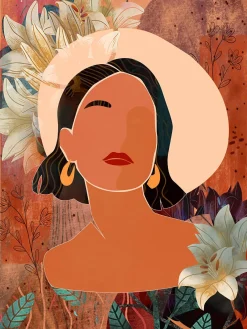 Hot PRO ART Keilrahmenbild FLOWER GIRL