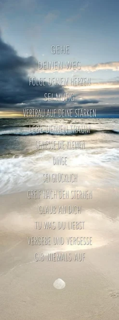 Sale PRO ART Keilrahmenbild GEH DEINEN WEG