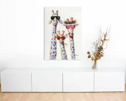 Discount Sonstige Keilrahmenbild GIRAFFEN