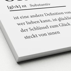 PRO ART Keilrahmenbild GLÜCK