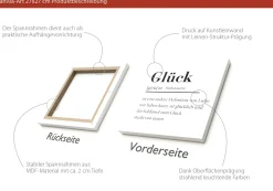 PRO ART Keilrahmenbild GLÜCK