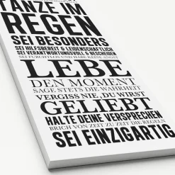 Best PRO ART Keilrahmenbild HAUSORDNUNG I