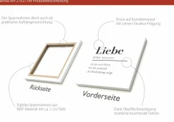 PRO ART Keilrahmenbild LIEBE