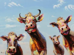 Clearance Sonstige Keilrahmenbild LUSTIGE KÜHE