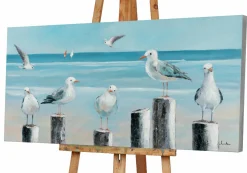 Sale Sonstige Keilrahmenbild MÖWEN AM SEE