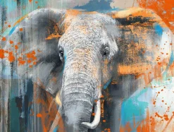 Sonstige Keilrahmenbild POPART ELEFANT