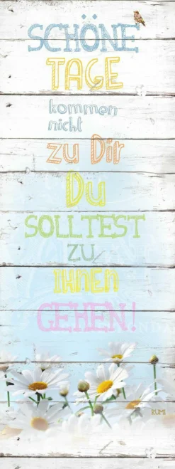 Hot PRO ART Keilrahmenbild SCHÖNER TAG