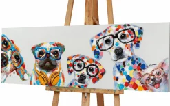 Hot Sonstige Keilrahmenbild SÜßE HUNDEBANDE