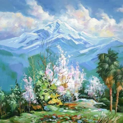 Outlet PRO ART Keilrahmenbild SNOWY MOUNTAINS