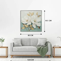 Outlet Sonstige Keilrahmenbild WHITE FLOWERS