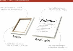 PRO ART Keilrahmenbild ZUHAUSE